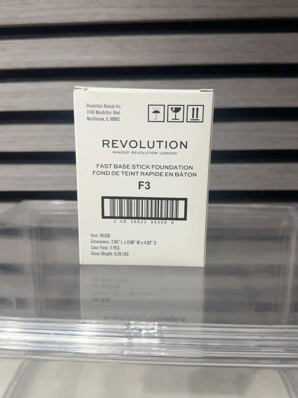 Revolution Fast Base Stick Foundation F3 - Beige set of 3